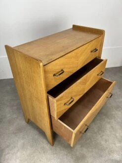 1950s Chest Of Drawers With Blond Wood Compass Foot -Room Fold Zone 3c44d3f0 56c9 4444 a3f1 ac9fb629a1ca