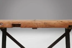 Industrial Bar/bistro Table With Cast Iron Legs And Wooden Top, Belgium Ca. 1920 -Room Fold Zone 3cdf01a0 c8a3 4927 a366 bcda17a72619