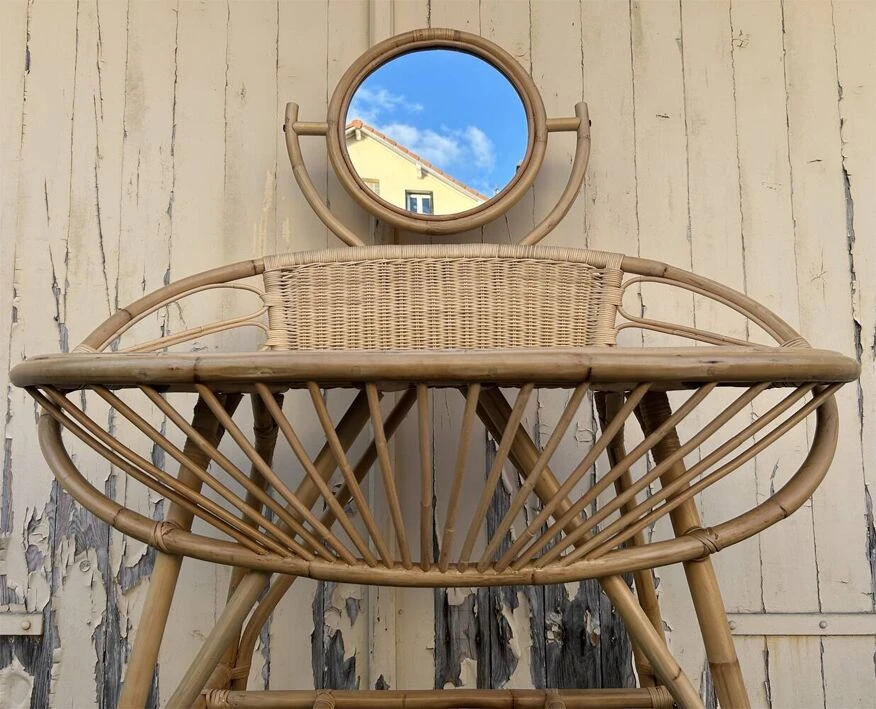 Anne Bamboo Dressing Table Vintage, 1960s 21 Anne Bamboo Dressing Table Vintage, 1960s - Image 19