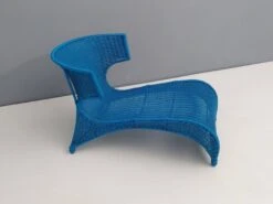 Sky Blue Low Longue Chair By Monika Mudler For IKEA, 2001 -Room Fold Zone 44442a3f d26a 4b17 9516 bc1e923e26ef