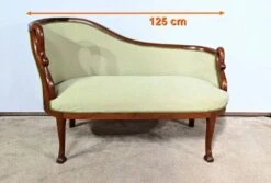 Small Mahogany Backsplash Daybed, Return From Egypt Style – Early 20th Century 31 Small Mahogany Backsplash Daybed, Return From Egypt Style – Early 20th Century -Room Fold Zone 45aad625 3078 4331 b194 d8f762403a6c