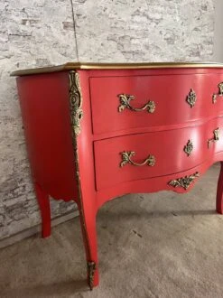 Curved Poppy Red Chest Of Drawers -Room Fold Zone 4628356b 528a 44b7 af44 6cf145008550