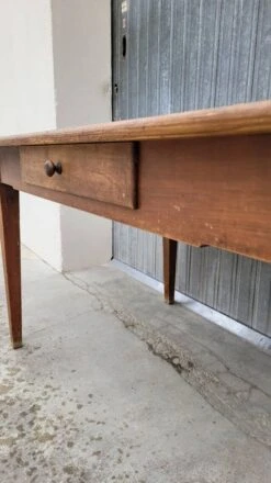Old Rustic Farm Table, One Drawer -1m25 -Room Fold Zone 49d1ad80 2055 4d89 9f50 71841a31f548