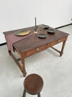 Oak Drapery Work Table 1900 -Room Fold Zone 49e6625e db1a 4010 8a7f 4e543535f6ec