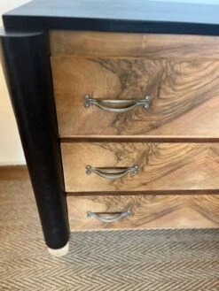 Art Deco Chest Of Drawers In Wood And Vintage Olive Veneer -Room Fold Zone 4ae6388f 1914 43f6 a0c9 408f9f582533