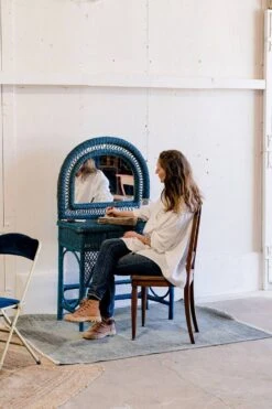 Vintage Midnight Blue Rattan Dressing Table 24 Vintage Midnight Blue Rattan Dressing Table -Room Fold Zone 4b27323d 29a3 458a 8abc ebda12ef47cc