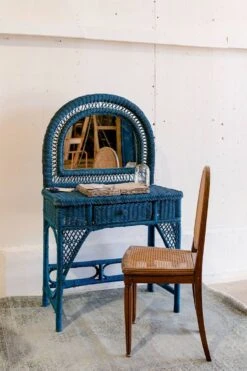 Vintage Midnight Blue Rattan Dressing Table 40 Vintage Midnight Blue Rattan Dressing Table -Room Fold Zone 4b624c87 0688 4f46 ba33 71bea04a55e4