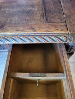 19th Century Renaissance Tiered Desk In Oak