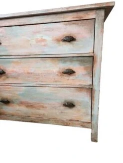 Multicolored Patinated Chest Of Drawers -Room Fold Zone 4e9689d5 05b1 41db 8dad 0800619cc386