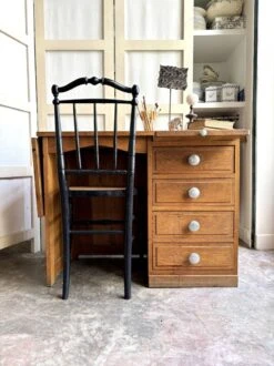 Wooden Desk With 4 Drawers And 2 Shelves -Room Fold Zone 4eb5c6bd 4601 4a5d b27d 8ed25c52eff4