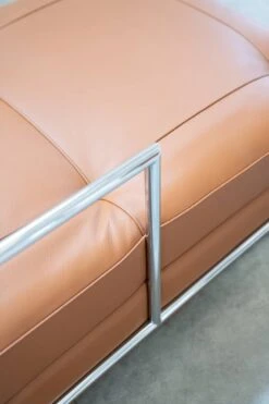 Cognac Leather Sofa Bed, Handmade By Eileen Gray, 1980/1990 -Room Fold Zone 4ec94281 5b45 40d7 b031 bebafe676154