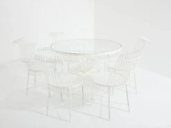 Mathieu Matégot Complete Dining Room Set Cap D'Ail 1950s