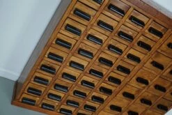 Dutch Beech / Pine Industrial Apothecary / Workshop Cabinet, Circa 1950s