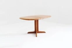 Vintage Glostrup Danish Oval Extendable Dining Table Solid Teak 1960s -Room Fold Zone 555a6aac 8323 45b6 89a3 c12135e2c871