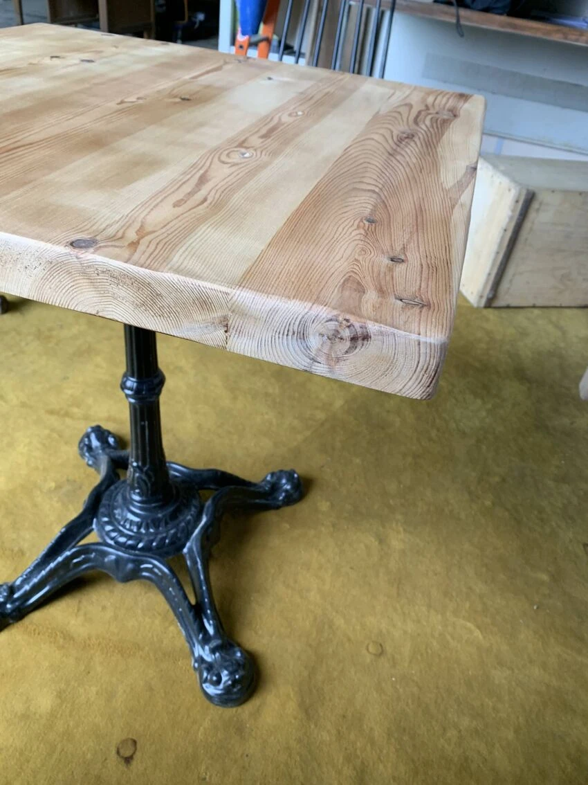 Raw Wood Bistro Table 13 Raw Wood Bistro Table - Image 11