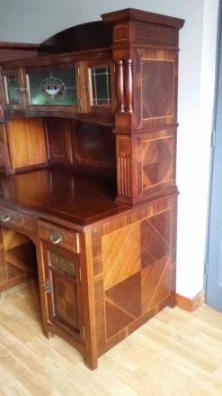 Art Nouveau Desk With Marquetry Top -Room Fold Zone 55e0d2ed 3fdb 4667 a263 b4d797f67232