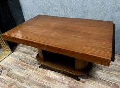 After Gaston Poisson: Art Deco Period Extending Table In Rosewood Circa 1930 -Room Fold Zone 597d18da 97cd 405d 85b9 9b1dd2dd4e52