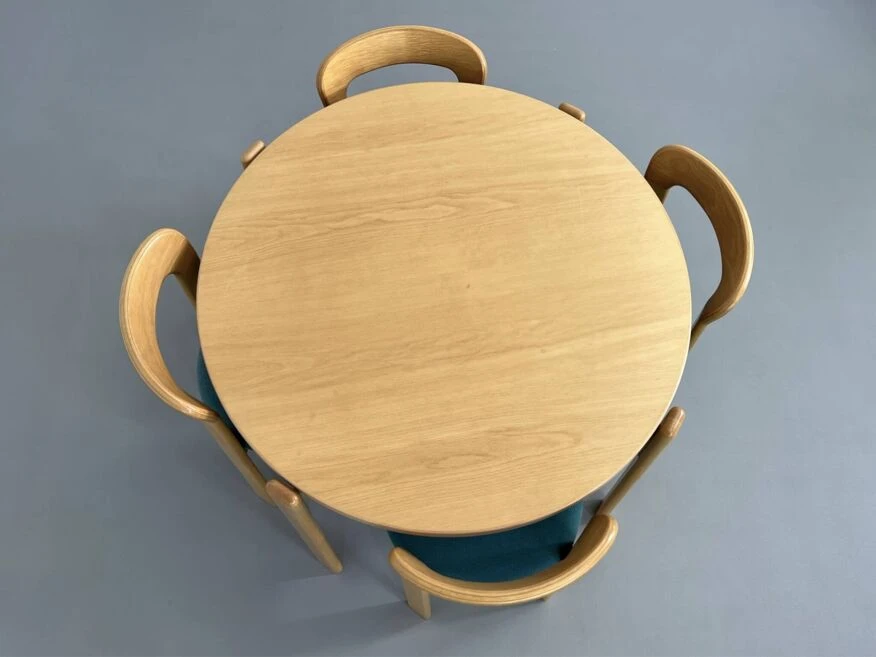 Set Of 4 Chairs And Round Dining Table Designed By Bruno Rey For Kusch&Co 3 Set Of 4 Chairs And Round Dining Table Designed By Bruno Rey For Kusch&Co