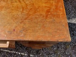 Schoolmaster's Desk, Wood And Metal, With Drawers And Cupboard -Room Fold Zone 5e261e72 3332 4ca1 a5a9 034d85b5fb9d