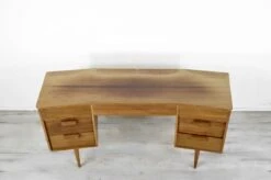 Midcentury Uniflex Walnut And Beech Concave Desk Designed By Gunther Hoffstead, -Room Fold Zone 5e910ebe afd7 4ad6 910e 1365f73a09ca