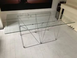 Max Sauze, Dining Table/table, Steel Wire And Glass, 1970s, France -Room Fold Zone 6156edc8 cdc0 49ee bf61 45197a8e2ad5