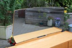 Convenient Dressing Table Sideboard In Varnished Lemon Wood, Circa 1960 -Room Fold Zone 61a4a675 2504 4785 965f 8575085c098e