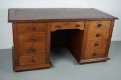 Antique Dutch Carved Oak Art Nouveau Desk / Shop Counter, Early 20th Century -Room Fold Zone 6694349f 8132 4ed4 ad21 f82d6073adcf