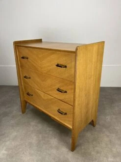 1950s Chest Of Drawers With Blond Wood Compass Foot -Room Fold Zone 6bc2b058 923a 4b24 8d0a 567f11cc068d