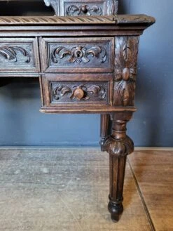 19th Century Renaissance Tiered Desk In Oak -Room Fold Zone 6c2ed606 6814 4338 a967 ff65aa5db358