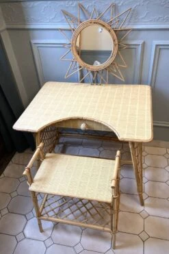 Rattan Dressing Table 1960 -Room Fold Zone 6f590923 8c8d 4021 a1a6 a44113599bc4