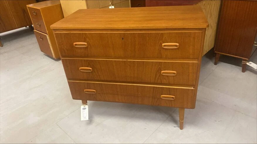 Scandinavian Teak Chest Of Drawers, Sweden, 1950 5 Scandinavian Teak Chest Of Drawers, Sweden, 1950 - Image 3