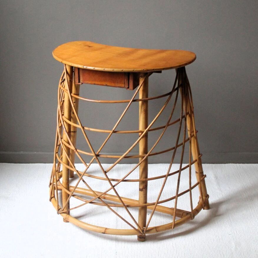 Vintage Rattan Dressing Table 7 Vintage Rattan Dressing Table - Image 5