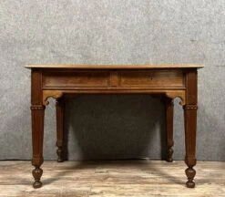 Superb Louis XVI Style Solid Oak Center Desk With Secret Drawers -Room Fold Zone 72edc4db e24d 4d16 b497 dc6fc6fe68c5