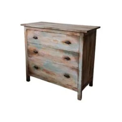 Multicolored Patinated Chest Of Drawers -Room Fold Zone 73ac5f4f e467 487c a440 cd9c92afc82f