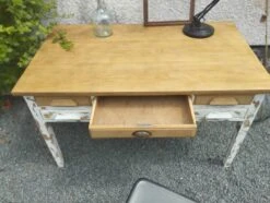 Large Vintage Desk - 70's Bohemian Desk -Room Fold Zone 74022354 0335 418e b3e2 dae224785a88