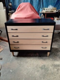 Large Vintage/Industrial/Scandinavian Chest Of Drawers