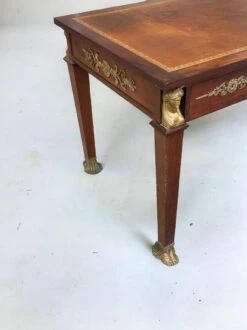 Empire Style Mahogany Flat Desk - Return From Egypt Furnishing Mercier Frères In Paris -Room Fold Zone 768207b6 3424 4967 9747 90925c44778c