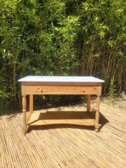 Large Dressing Table With Marble