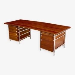 Jules Wabbes Curved Mahogany And Jatoba Desk 1958 -Room Fold Zone 7872d2a2 7e1d 4448 9d43 a4ae2895562d
