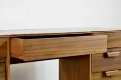 Midcentury Uniflex Walnut And Beech Concave Desk Designed By Gunther Hoffstead, -Room Fold Zone 78fa01a0 061c 453d a559 44aca7dbd4d6