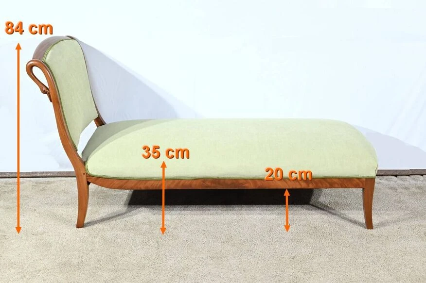 Solid Mahogany Daybed, Return From Egypt Style – Early 20th Century 19 Solid Mahogany Daybed, Return From Egypt Style – Early 20th Century - Image 17