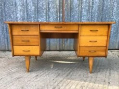 Vintage Desk With Oak Compass Legs -Room Fold Zone 7f120fdb 7216 4702 82cd d8017a66cbac