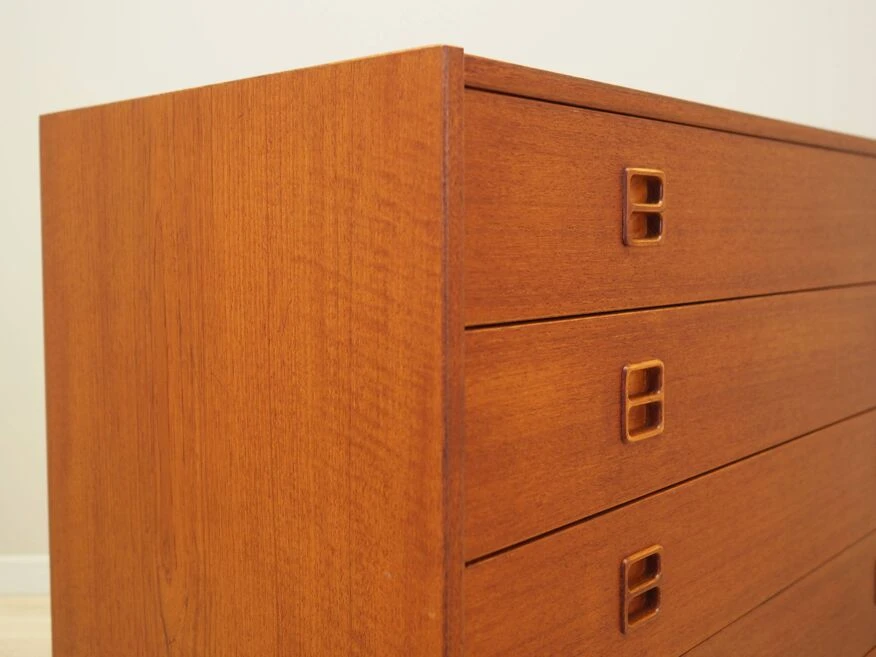 Teak Chest Of Drawers, Danish Design, 1970s, Production: Denmark 14 Teak Chest Of Drawers, Danish Design, 1970s, Production: Denmark - Image 12
