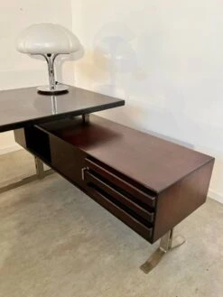 Vintage President Corner Desk In Rosewood Design By Gianni Moscatelli Vintage -Room Fold Zone 817104b6 485a 42c5 8727 346f4cf8453b
