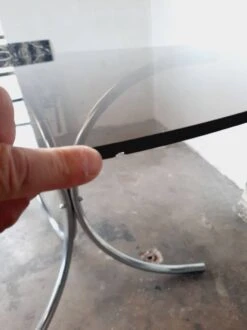 Large Chrome And Smoked Glass Table From The 70s 24 Large Chrome And Smoked Glass Table From The 70s -Room Fold Zone 856da4a1 ab22 44bb b069 cee4b437e6f8