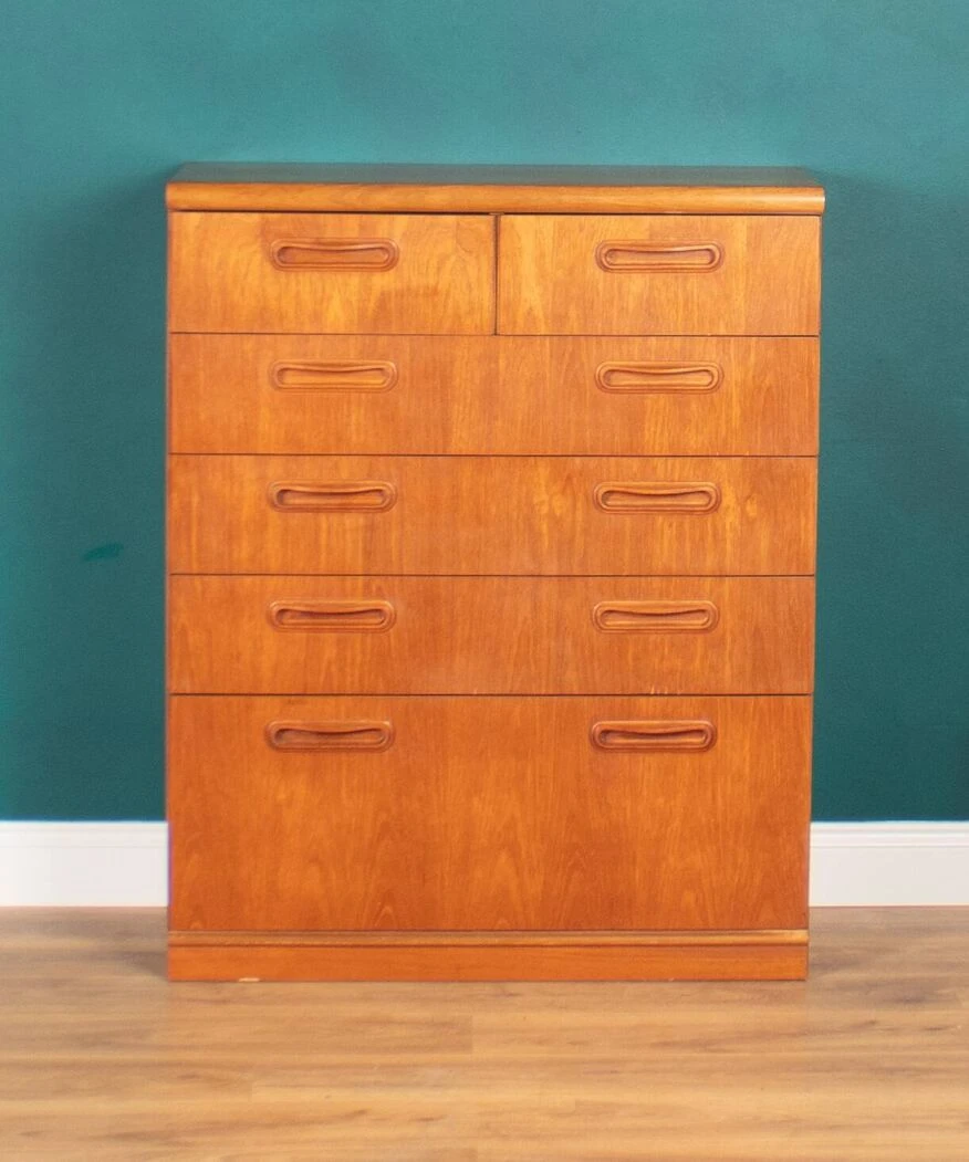 Retro Teak 1960s 2 Drawer Over 4 Chest Of Drawers By Meredew 8 Retro Teak 1960s 2 Drawer Over 4 Chest Of Drawers By Meredew - Image 6