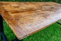 Superb And Old Solid Oak Farm Table -Room Fold Zone 871656b3 9042 4d0a 84cd 6a549a25f51e
