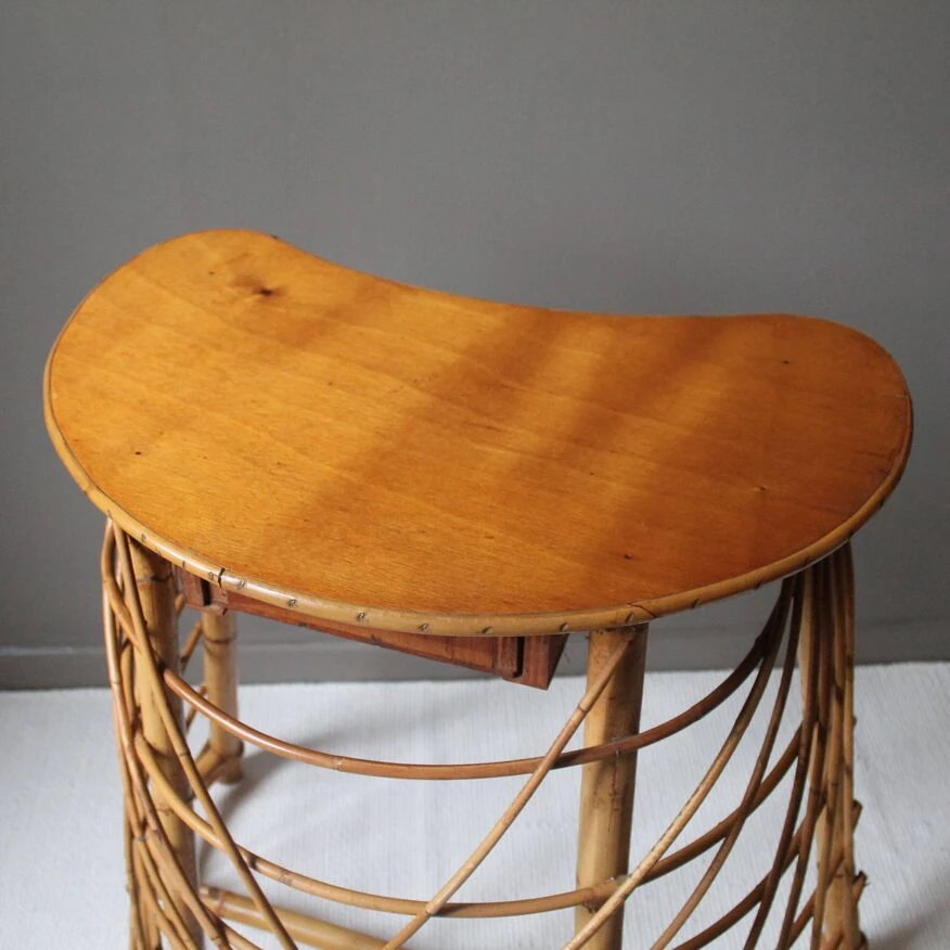 Vintage Rattan Dressing Table 9 Vintage Rattan Dressing Table - Image 7