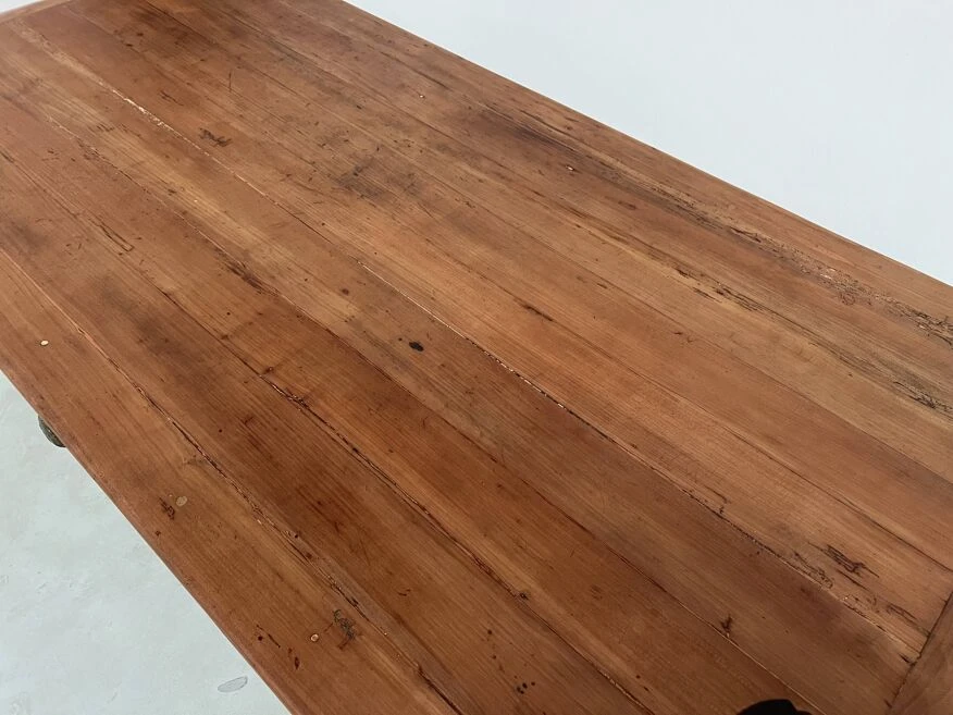 Teak Farm Table With Spindle Legs 14 Teak Farm Table With Spindle Legs - Image 12