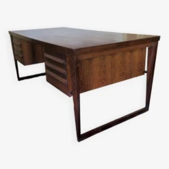Kai Kristiansen For Feldballes Mobelfabrik Model 70 Rosewood Desk On Sled Base, 1960s -Room Fold Zone 8ce4fb3b 5e0d 4de6 9070 03b878a4077f
